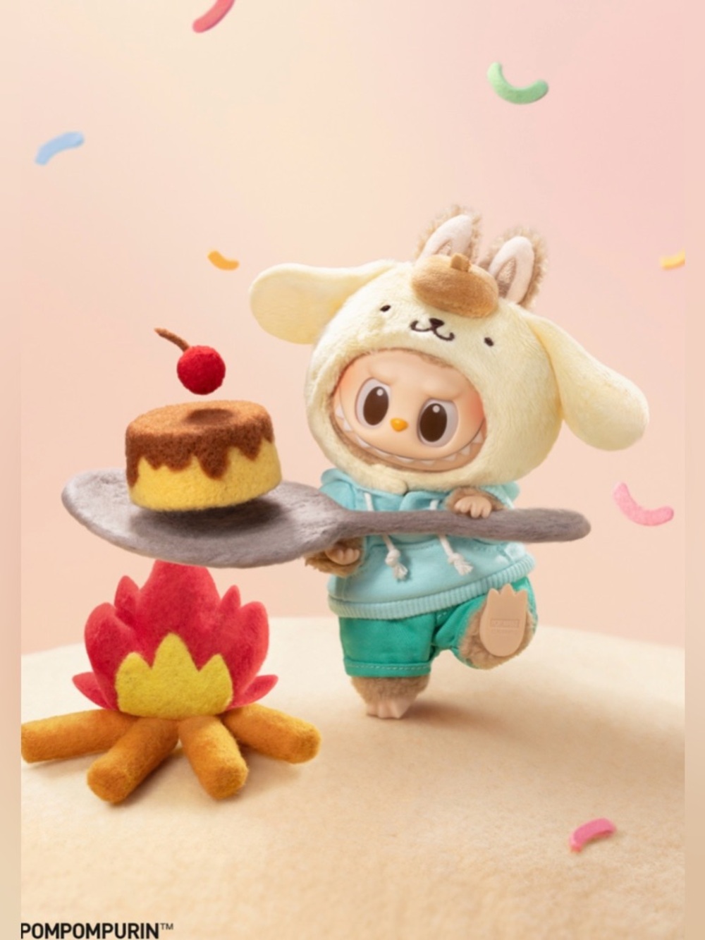 Popmart Hello Kitty Labubu - Pompompurin